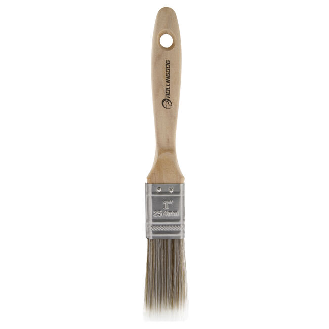 Rolling Dog Paint Brush With Wooden Handle 1"